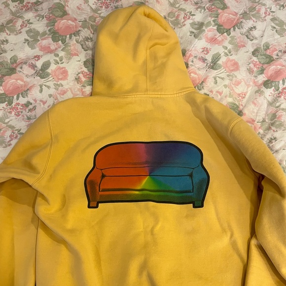 Brockhampton Iridescence Yellow Rainbow Couch Hoodie M - Picture 6 of 8